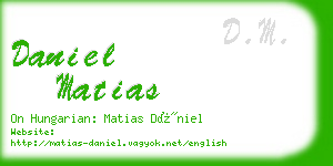 daniel matias business card